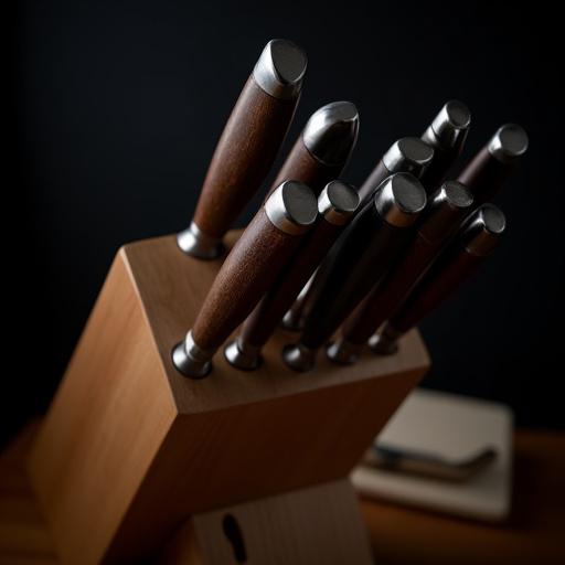 Ceppo di coltelli da chef professionali